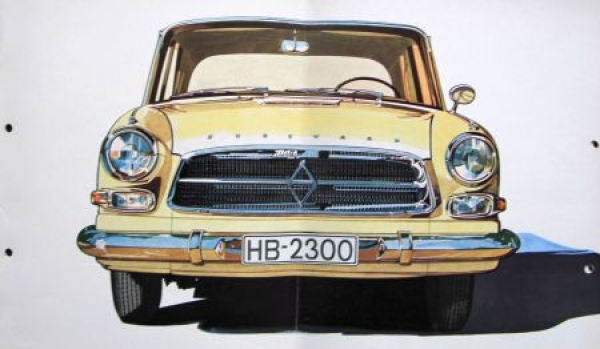 Borgward Airswing P 100 Modellprogramm 1960 "Der grosse Borgward" Carbrochure (9847)